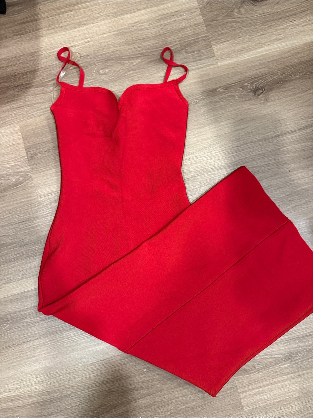 House of CB Red domenica bandage dress